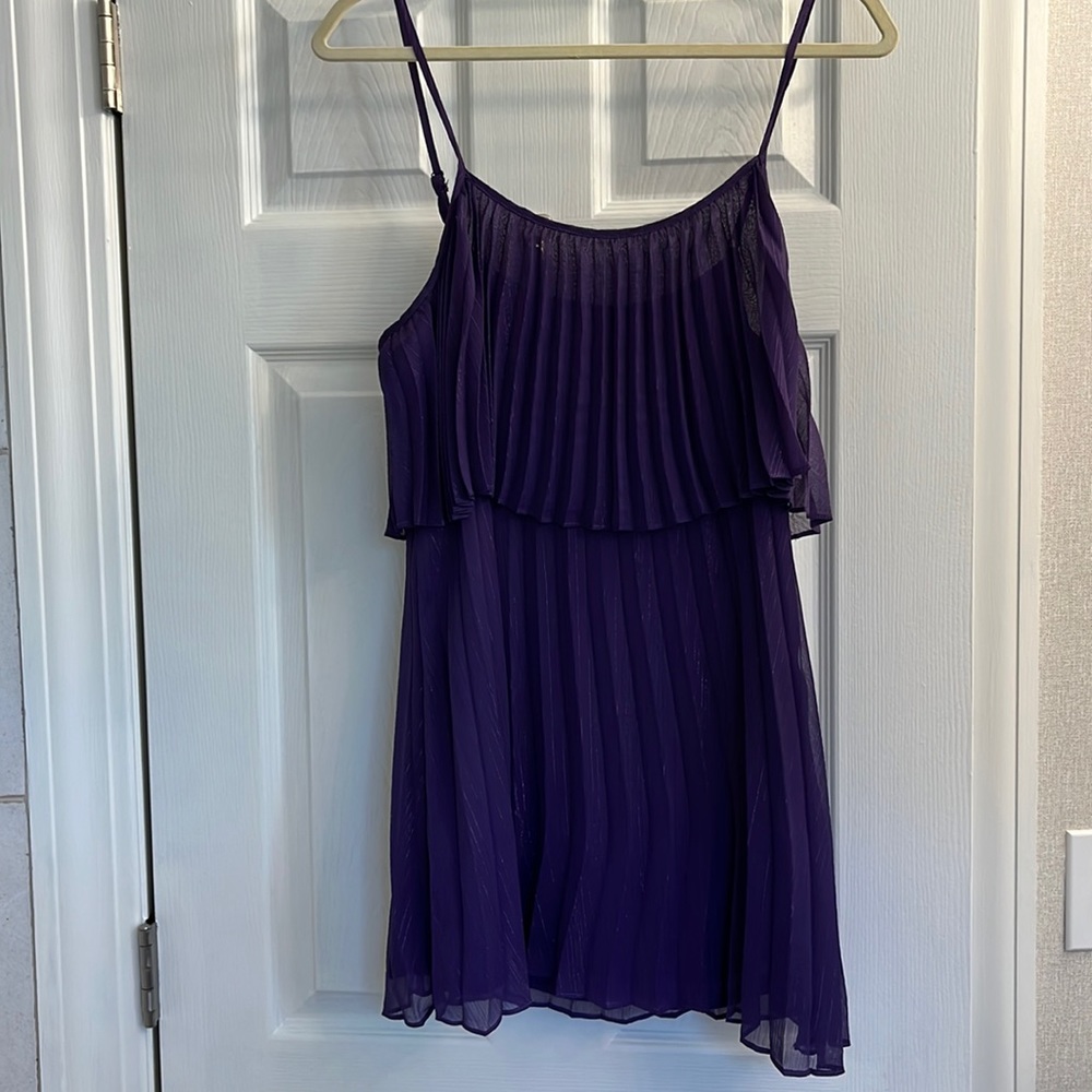 Purple cocktail dress